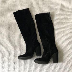 Steve Madden Suede Knee High 4” Heeled boots